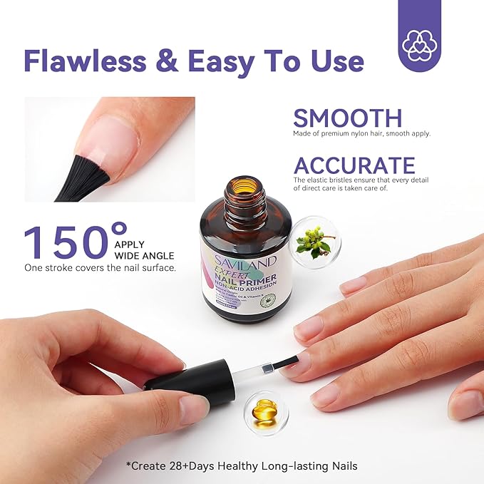 SAVILAND Acrylic Nail Kit with Drill with 2024 Nail Primer No Lift