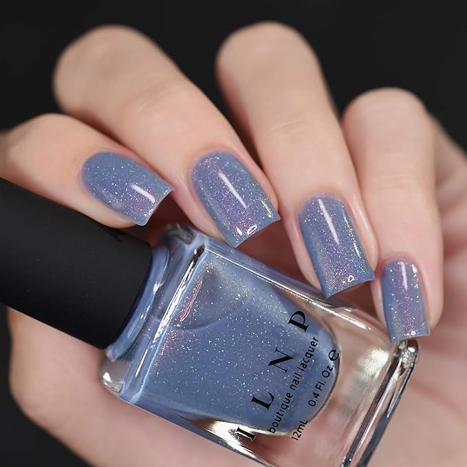ILNP Dusk To Dawn - Dusky Blue Holographic Nail Polish