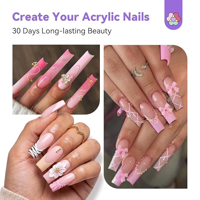 SAVILAND Monomer Acrylic Nail Liquid: 4 oz Acrylic Monomer for Nails Extension with 12# Nail Brush Dappen Dish for Beginners DIY at Home Professional Salon Use