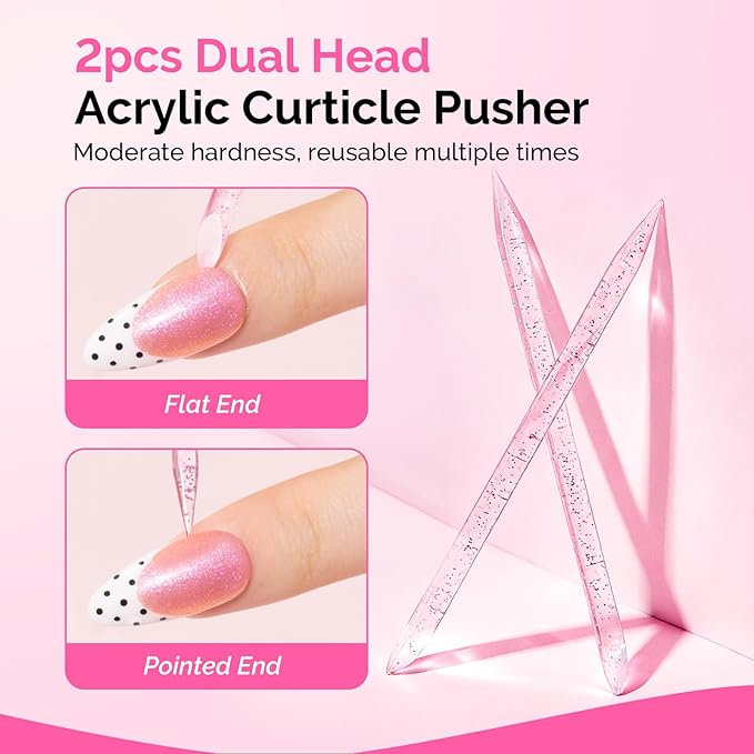MelodySusie 2PCS Nail Glue Remover for Press on Nails, Acetone Free Nail Polish Remover Multi-Functional Liquid for Removing Glue from Nail Tips Full Cover Nails for Home and Salon Use