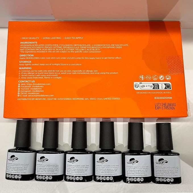 Modelones Gel Nail Polish Set, 12 Colors Christmas Winter Nude Brown Gel Polish Yellow Pumpkin Orange Sage Green Blue Wine Dark Red Nail Gel Polish Set Soak OFF LED Nail Art Gel Nail Gift Salon DIY