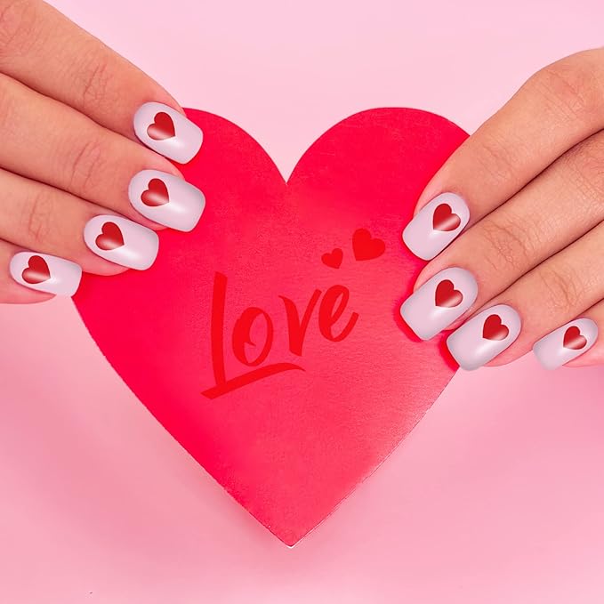 winthrop 16 Sheets Holiday Nail Wraps Stickers, Christmas Valentine's Day Seasonal Full Nail Polish Strips, DIY Self-Adhesive Winter Nail Art Decals with 2 Pcs Nail Files for Party Decor (224 Pieces)