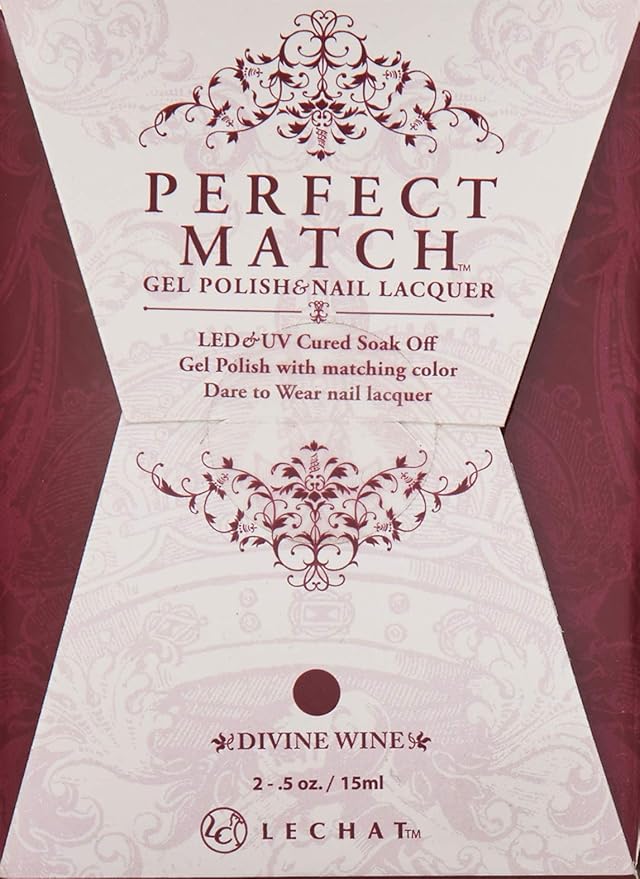 LeChat Perfect Match Gel Polish, Divine Wine, 0.5 Ounce (PMS185)