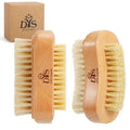 Wooden Finger Nail Brush to Clean Nails, Nail Scrubber for Men Kids Women, Fingernail Brushes for Cleaning Toenails Hand Foot Nail, Natural Boar & Sisal Bristle Two-sided Non-slip Manicure Pedicure