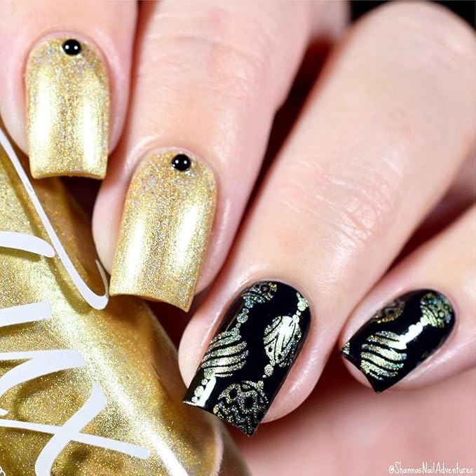 Whats Up Nails - Christmas New Year Winter Nail Stamping Plates (B003, B022) for Nail Art Design