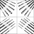 24 Pcs Paint Brush Set, Artist Paintbrushes for Acrylic Oil Watercolor Painting, Premium Nylon Hair Art Paint Brushes 4 Type of Shapes in Different Sizes Assorted