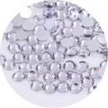 4500 Pcs SS12 3mm Flatback Rhinestones for Nails Art Crafts Glitter Round Gems Crystals DIY Clothes Shoes（White)