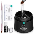 Beetles Builder Gel for Nails, 60g Large Capacity 9 in 1 Sculpture Hard Gel with Dual Nail Pen Forms for Nail Extension & Building Strengthener for Salon Pros Women, UV LED Lamp Needed