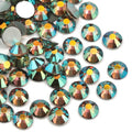 Dowarm 1440 Pieces SS6 Flatback Crystal Rhinestones, 2MM Glass Flat Back Crystals for Craft Face Nail Art Dance Costumes, Non Hotfix (SS6 / 2MM, Ghost Shiny)