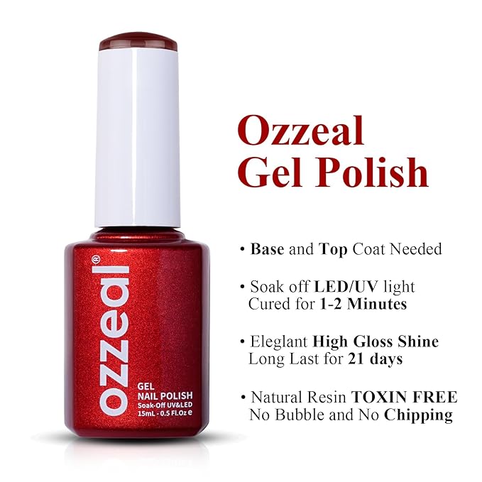 Gel Polish, 0.5 Fl Oz Dark Chocolate Brown Gel Nail Polish Autumn Winter Soak Off LED UV Maroon Gel Nail Polish Art Starter Manicure Salon DIY Nail Gel Polish