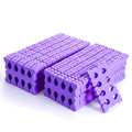 100 Pcs Sponge Toe Separators Soft Finger Separators Premium Pedicure Tool Kit Flexible Toe Divider Spacer for Polishing Pedicure Manicure Coating Nail Art Beauty Accessories (Purple)
