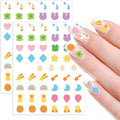 Eartim St Patrick's Day Lucky Charms Nail Sticker - 8 Sheets Unicorn Clover Rainbow Nail Art Sticker Colorful Waterproof Self-Adhesive Decorative Decal for St Patrick's Day DIY Manicure Accessories