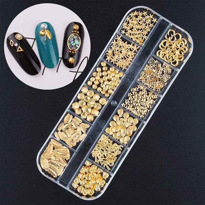 3000 Pieces(5 Boxes) Nail Art Rhinestone Set Nail Ornaments Style 1