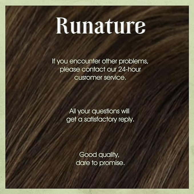 RUNATURE Micro Beads Hair Extensions 24 Inch Brown Straight Remy Human Hair Microlink Installation 50g
