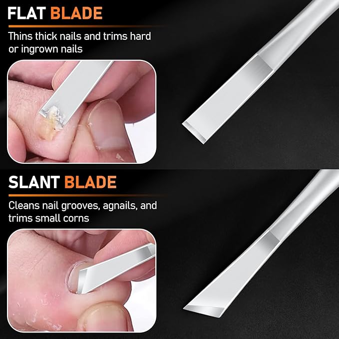 Professional Pedicure Tools for Feet, 4PCS Pedicure Knife Sets, Ingrown Toenail Removal Kit, Stainless Steel Corn Removers, Foot Scraper, Callus Shaver, Calloused Feet Remover Tool