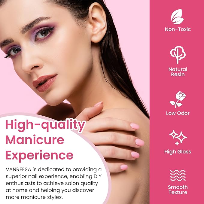 VANREESA 42 Pcs Gel Nail Polish Kit with U V Light 24 Colors Gel Polish Nail Set Glossy & Matte Top Coat Complete Nail Kit with Manicure Tools for All Seasons Gifts for Women Girls