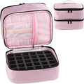 Nail Polish Organizer, Carrying Case Holds 30 Bottles (15ml - 0.5 fl.oz) and Nail Lamp Dryer, Professional Storage Organizer Holder, Manicure Kit Storage Bag
