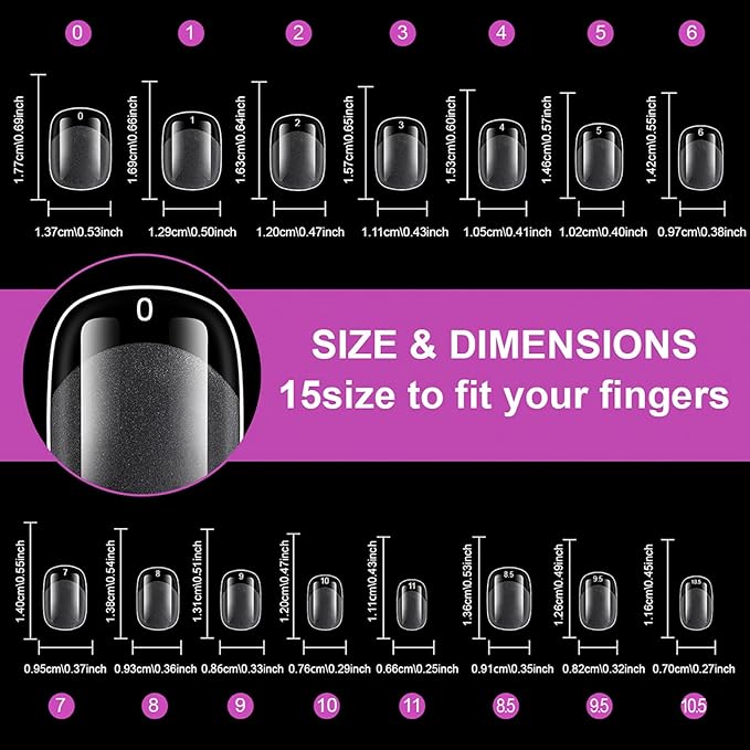 420pc Extra Short Round Square Fake Nails Soft Gel Nail Tips, XS Squoval Clear Press on Nails Short Round Square Nail Tips Full Cover False Artificial Fake Fingernail for Gel Extension Acrylic Nails
