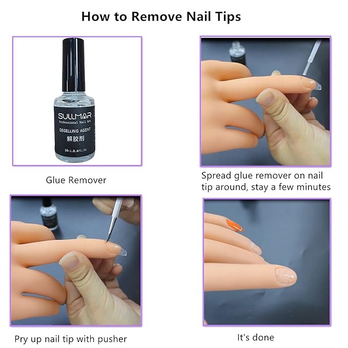 Practice Hand for Acrylic Nails, Professional Nail Practice Hand Fake Hand for Nail Practice Mannequin Hands for Nails Practice Nail Training Practice Hand for Acrylic Nail Kit(with Clamp Holder)
