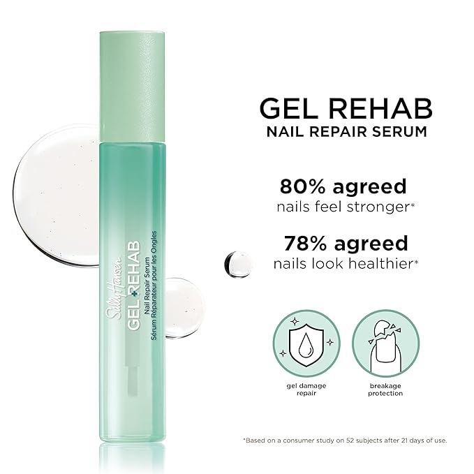 Sally Hansen Gel Rehab Nail Treatment Pen | Repair, Hydrate & Renew | Strengthens and Restores Damaged Nails | Keratin & Vitamin Complex | Easy, Mess-Free Nail Care on the Go