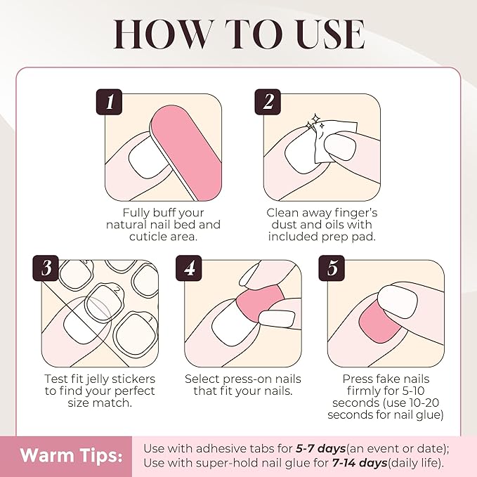 UNA GELLA Press On Toenails Short: Pink French Square Soft Gel Toe Nail Press Ons Kit with Adhesive Tabs Glue on Nails, 16 Sizes - 32Pcs Reusable Short Fake Toenails Kit, Gift for Women Girls
