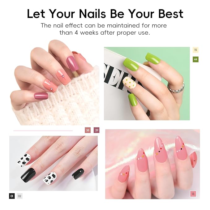 PEACECOLOR Gel Nail Polish Kit with U V Light - 37Pcs Gel Polish Set 22 Colors All Season Gel Nail Starter Kit with Base Matte & Glossy Top Coat Soak Off Nail Polish DIY Manicure Set for Women Girls