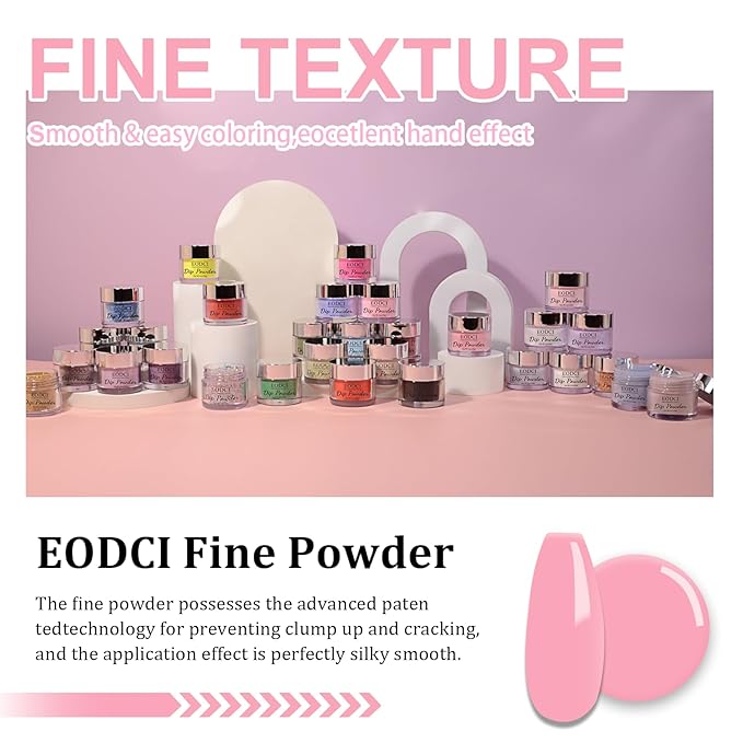 Nail Dip Powder, Pink Color Dipping Powder - Odor-Free& - Long-Lasting Dip Nail Color Lasts 28 Days - Low-Odor & No UV Lamp Required - 1oz
