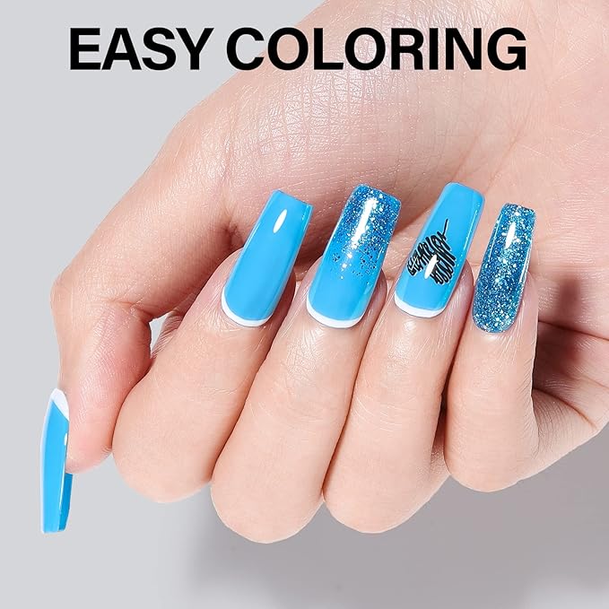 AILLSA Medium Square Nail Tips - Upgraded Matte Gel Full Cover Nails Tips No Filed, 240Pcs Pre-shaped Gelly Tips Acrylic Clear Fake Press On Soft Nail Tip for Soak Off Nail Extension 10 Sizes
