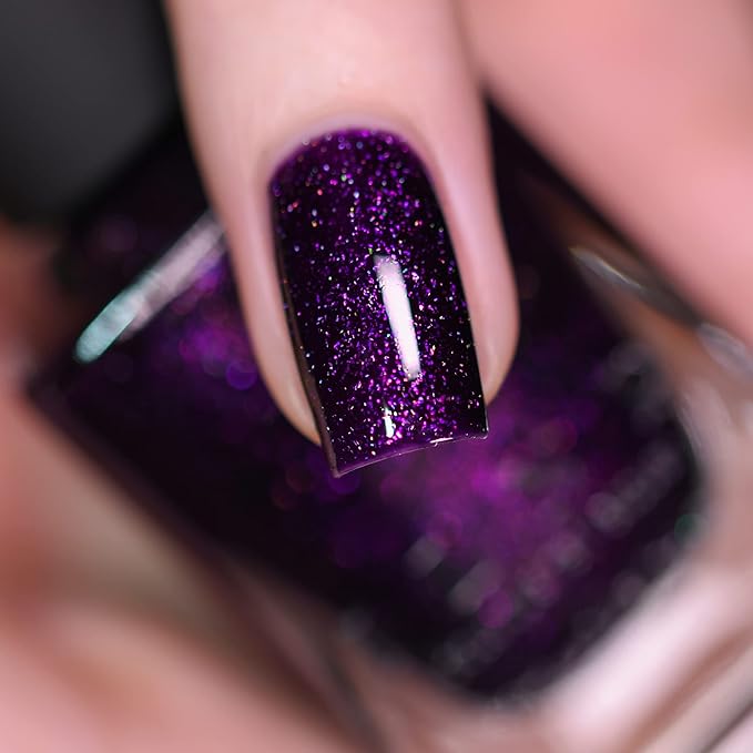 ILNP Guest List - Blackened Grape Holographic Nail Polish