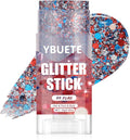 Flag Face and Body Glitter Stick for Sparkling Makeup, Hair Glitter Accessories for Women, Highlighting Stick for Fairy Dust Makeup, Cheerful Face Glitter for Festive Parties and Carnivals