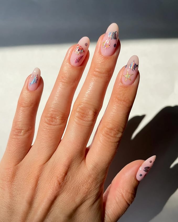 Deco Beauty Angelfish -Super Thin & Easy-to-Apply Nail Art with The Cutest Designs-Durable & Long-Lasting Nail Art Stickers and Decals for Women, for DIY at-Home Manicures & Salon-Quality Nails
