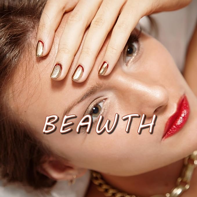 Dark Blue Press on Nails Short Square Fake Nails Cat Eye False Nails Press ons Glossy Gradient Shiny Glitter Glue on Artificial Nails for Women Manicure Decoration 24pcs
