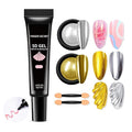 3D Nail Gel Sculpting Gel No Wipe Rhinestone Glue Gel Polish Painting Drawing with Chrome Powder for DIY Nail Art Gems Diamond Jewelry 10g-Pink