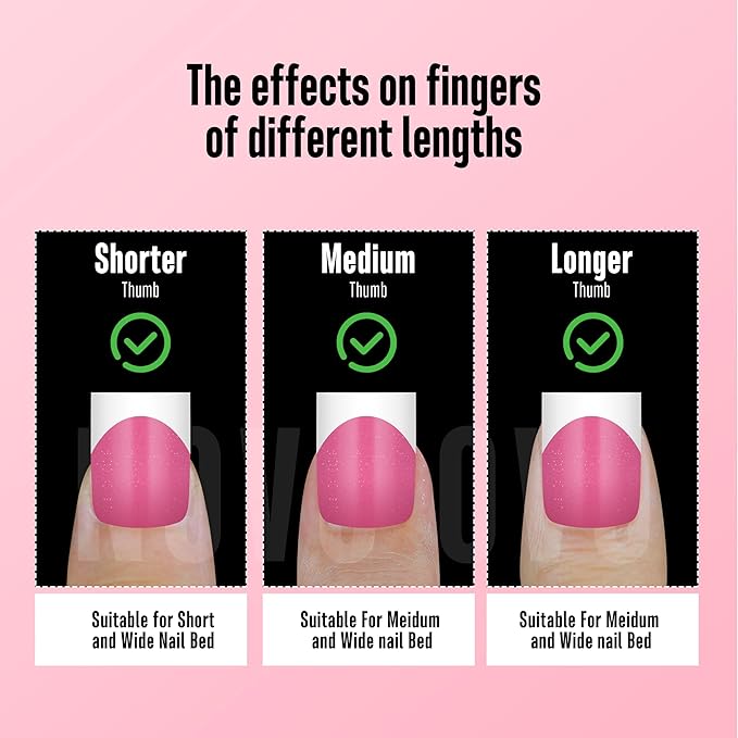 NOVO OVO Short Sharp Square White French Tip Nail Tips Press on ROSE PINK, Need Builder Gel Top Coat Nail Glue, Soft Gel Fake Nail Extension, Full Cover False Nails for Salon DIY x 15 Sizes 240 pcs
