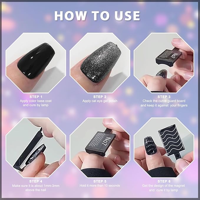 12 PCS Nail Art Cat Eye Magnets For Nails Cat Eye Designs Magnets Pen Sticks Nail Polish Magnet For Gel Polish Magnets Wand 3 In 1 Cylinder Gel Cat Eye Nail Magnet Magnetic Nail Pen Tool