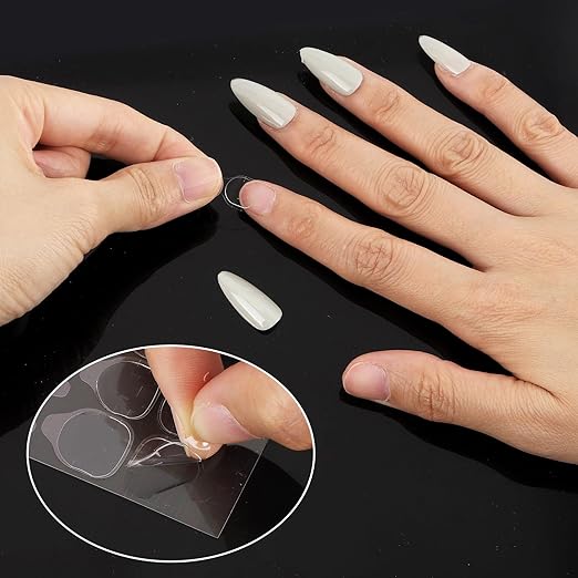 2400 Pcs Adhesive Nail Tab(100 Sheets), 12 Sizes Nail Stickers for Press on Clear Waterproof Breathable False Nail Jelly