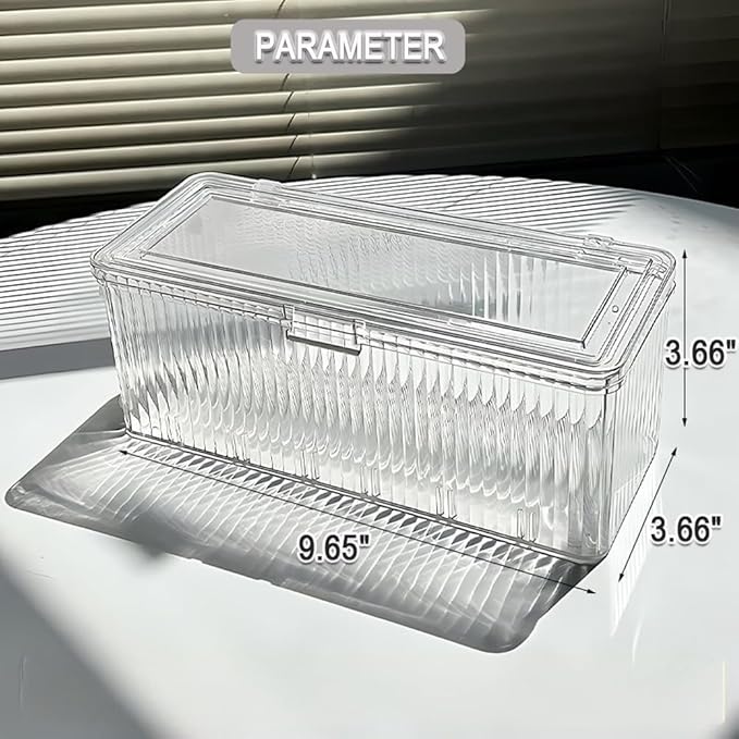 14 Pcs 2.9" Press On Nail Packaging Box, Press on Nail Storage Boxes with 60 Pcs Adhesive Double Sided Tape Artificial False Nail Box Organizer Fake Nail Case Display Clear Nail Packaging Boxes