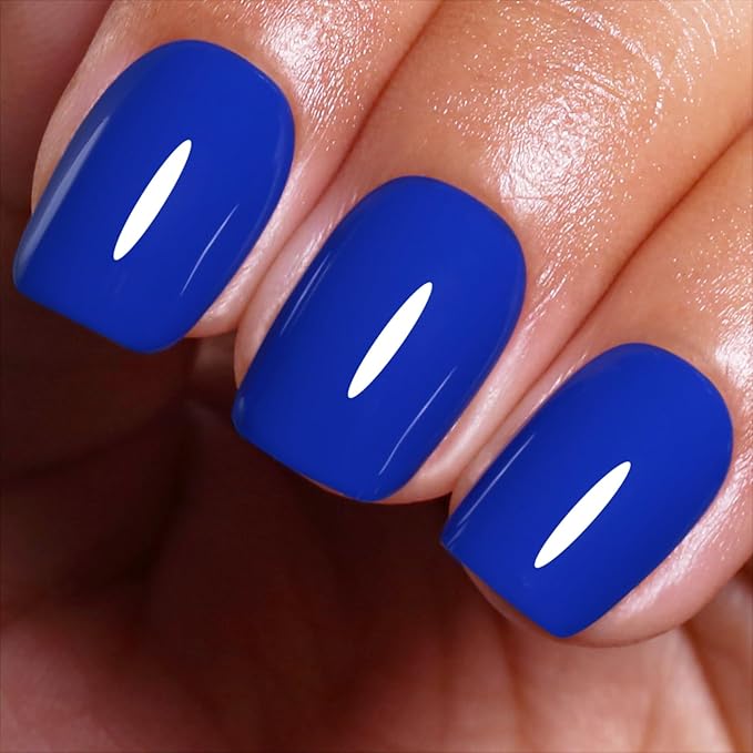 Gel Polish, 0.5 Fl Oz Electric Blue Nail Gel Polish Spring Summer Art Starter Manicure Salon DIY Soak off UV LED Design