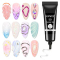 3D Nail Art Gel Clear Sculpting Gel for Nail Art Design DIY 3D Molding Gels for Painting Drawing Carving Nails Gels Nail Tube Home DIY Modeling Decoration Manicure