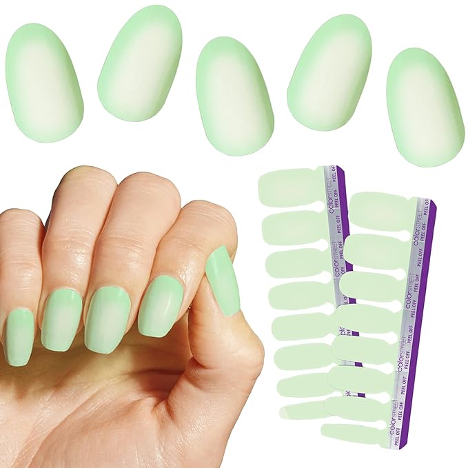 Color Street Glow Getter Glow-in-The-Dark Creme Nail Strips