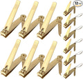 Bememo 12 Pieces Stainless Nail Clippers Set Fingernail and Toenail Clippers Nail Cutter Tool Set for Men and Women(Gold)