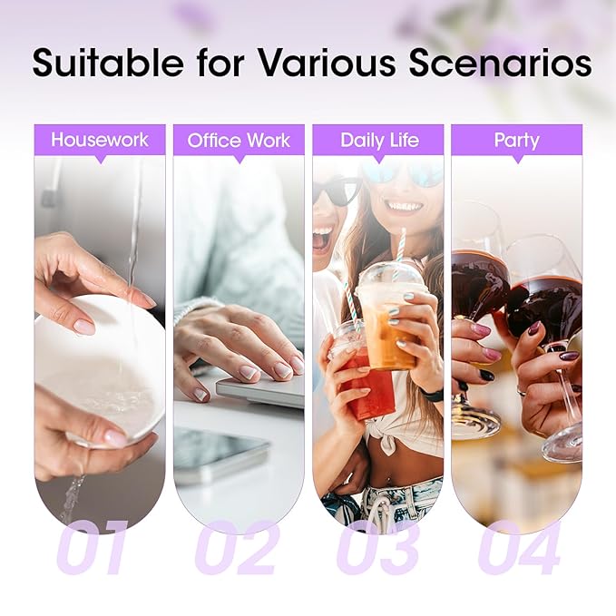 Gellen Nail Glue Gel & No Wipe Top Coat, 5 in 1 UV Nail Glue for Acrylic Nails, High Shiny Top Coat Gel, Curing Needed Extend Gel for False Tips & Clear Press on Nails, Home Salon DIY Manicure