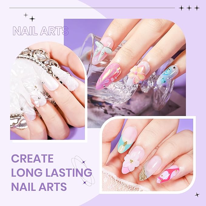 3d Sculpting Gel for Nail Art Non Stick Hand Hard Gel for Nails Clear White and Pearl White Solid Builder Gels for Nails for Extension Carving Sculpting Beauty Charms for Beignner and Salon DIY