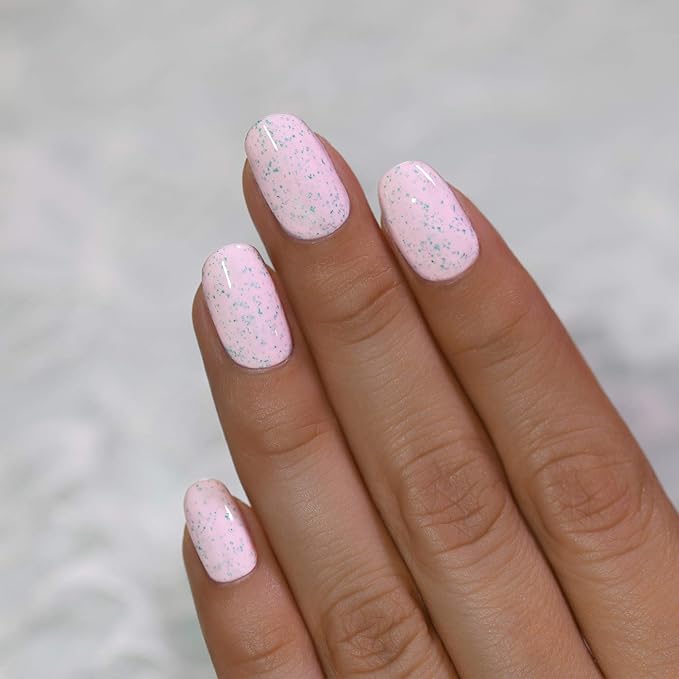 ILNP With Sprinkles - Delicate Macaron Pink Speckled Nail Polish