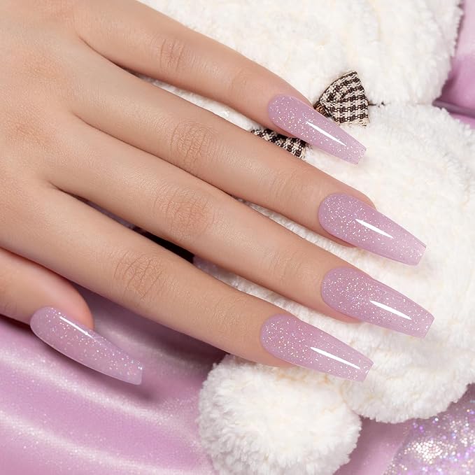 RARJSM Glitter Rubber Base Gel Nail Polish Nude Gray Purple Pink Rubber Base Rainbow Iridescent Shimmer Brush on Extend Builder Hard Gel Soak Off Curing Requires 15ml Salon Home French Manicure