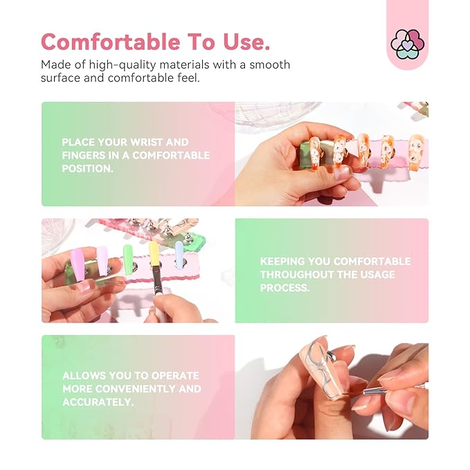 SAVILAND Nail Stand for Press Ons Display:15pcs Nail Stand Set 3X Strong Magnet Nail Holder for Painting Nails Fake Nails Flase Holder Iridescent Acrylic Nails Art Adhesive Putty Nail Tools Home DIY