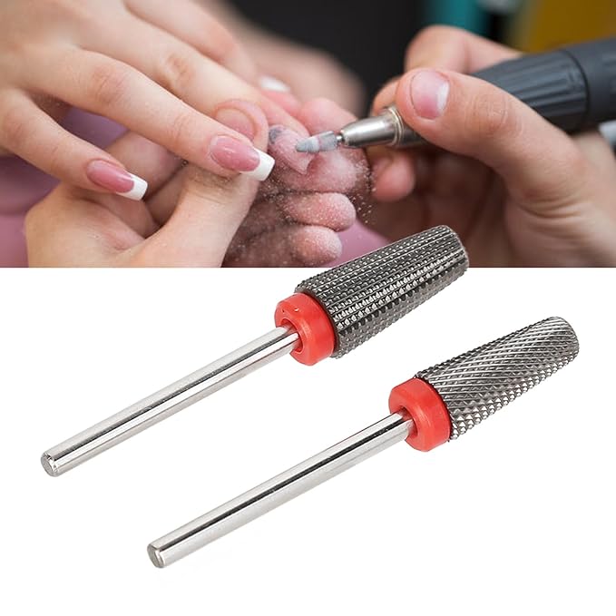 Nail Drill Bits, Drill Bits Nail Tech, Drill Bit Set, Nail Art Drill Bits Rough Surfaces Remove Nail Glue Nail Polishing Grinding Heads for Salon Use