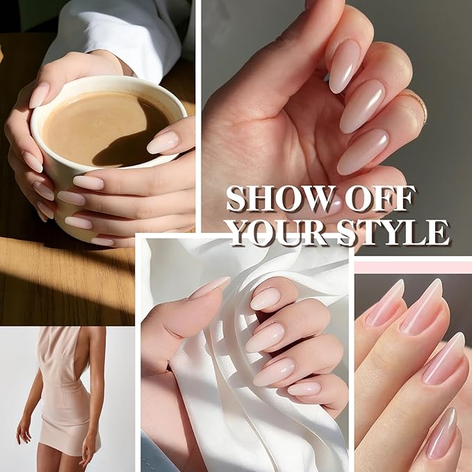 gelike ec Gel Nail Polish Pink Color Long Lasting for Women False Nail Tips 16ml Nude- High Gloss for Professional Salon Workers Wedding Events with Smooth Brush