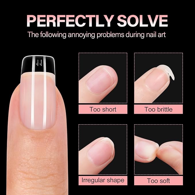 AILLSA Short Square Nail Tips - Half Matte False Nail Tips 15 Sizes 120pcs Pre-filed Nails Tips, Fake Tips Press on Nails for Home Salon Daily Nail Art