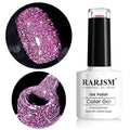 RARJSM Glitter Gel Nail Polish Light Purple Nailpolish Soak Off Nail Art Manicure Gifts for Women Nail Gel Color DIY at Home U V L E D Cure Required RAR88